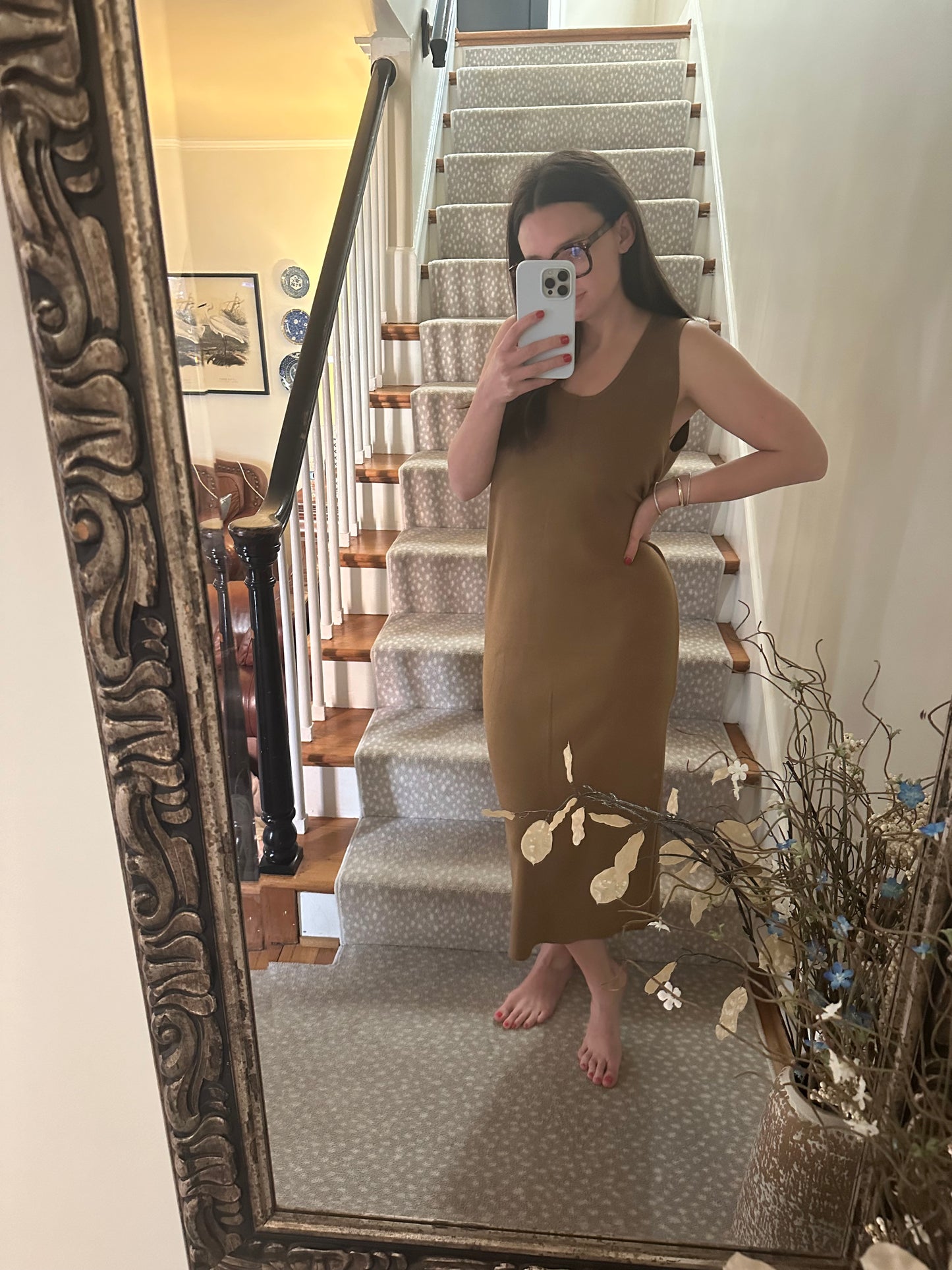 Mocha jumper dress