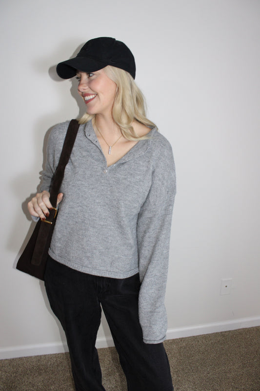 Henley everything sweater