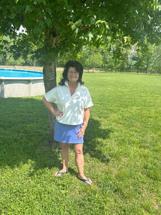 Perrywinkle butter skort
