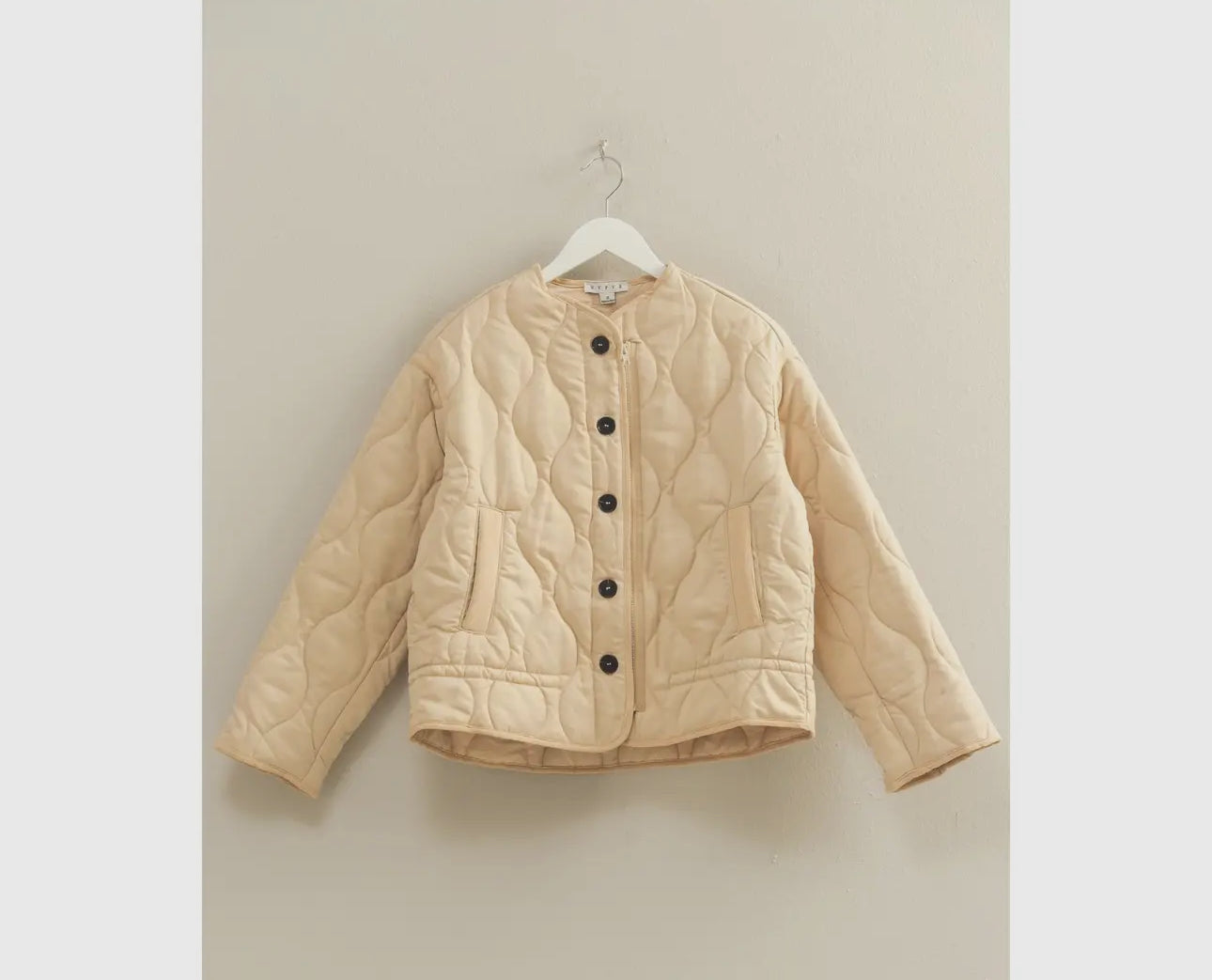 Quilted tan jacket