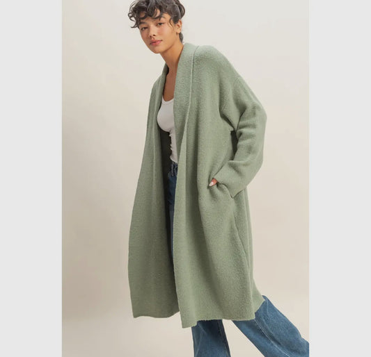 Sage green duster
