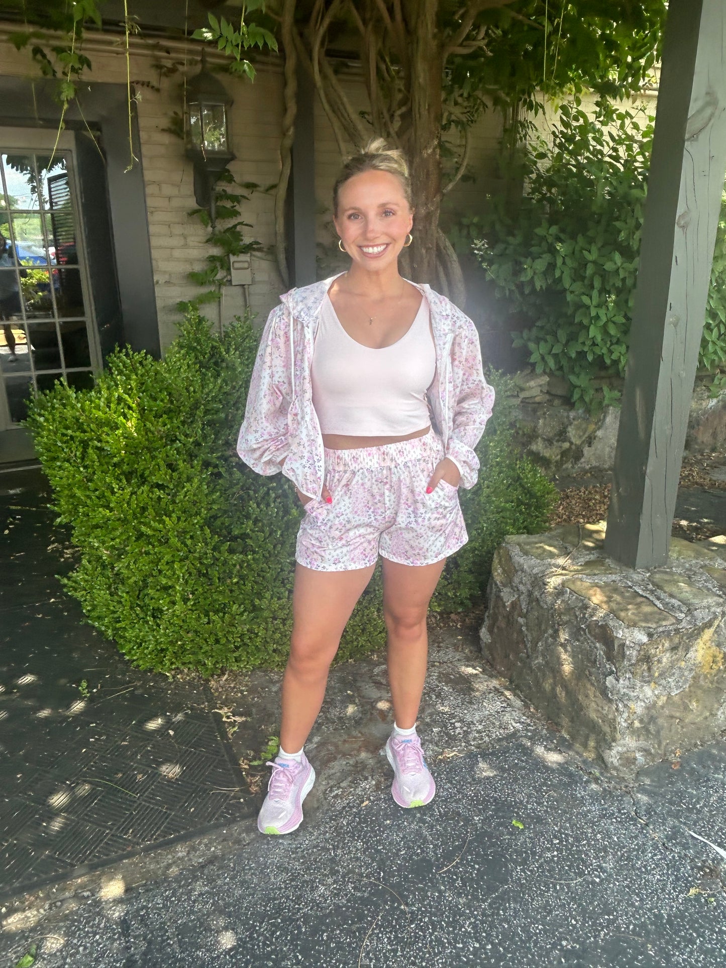 Pink Floral Active Set
