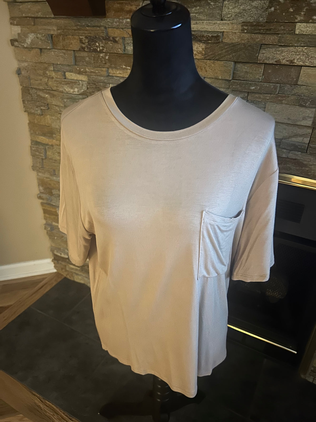 Tan pocket tee