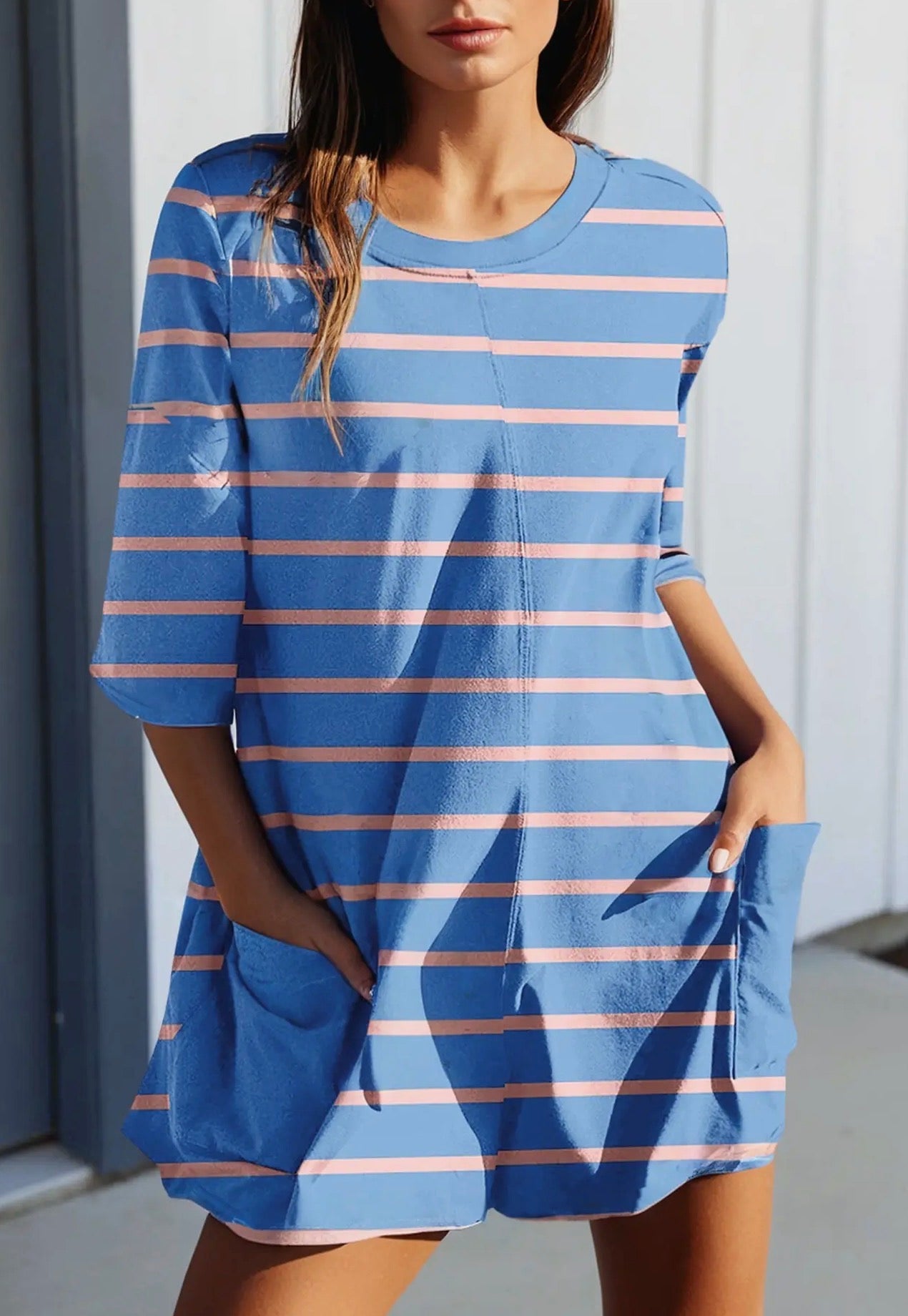 Loose pocket romper