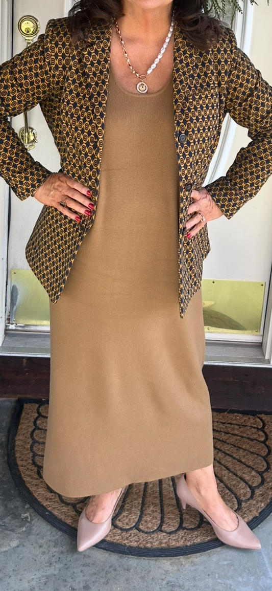 Mocha jumper dress