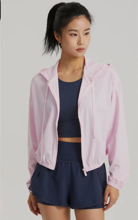 Pink athletic jacket