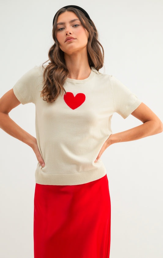 Queen of hearts sweater top