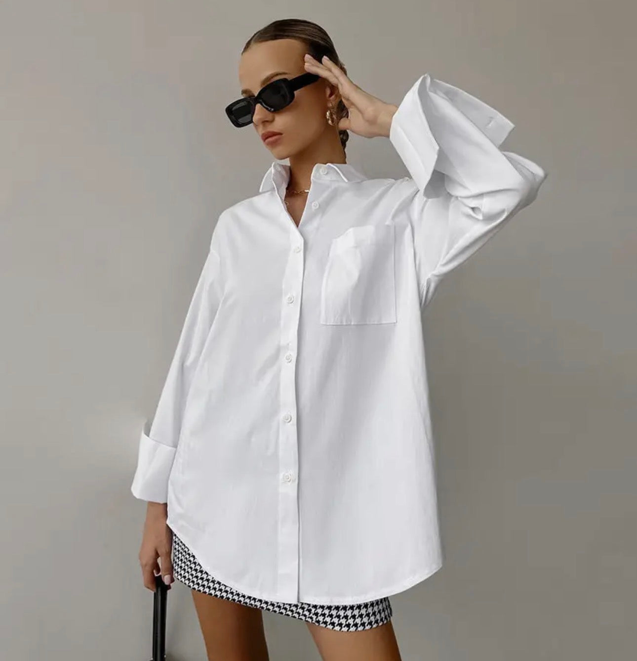 Crisp white button down