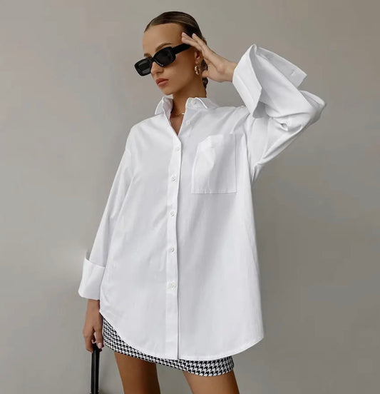 Crisp white button down