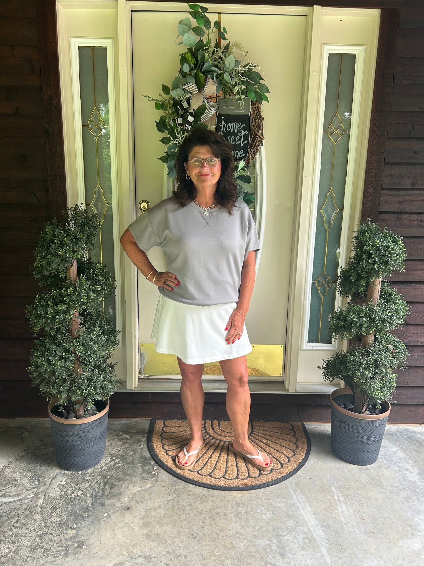 French white skort