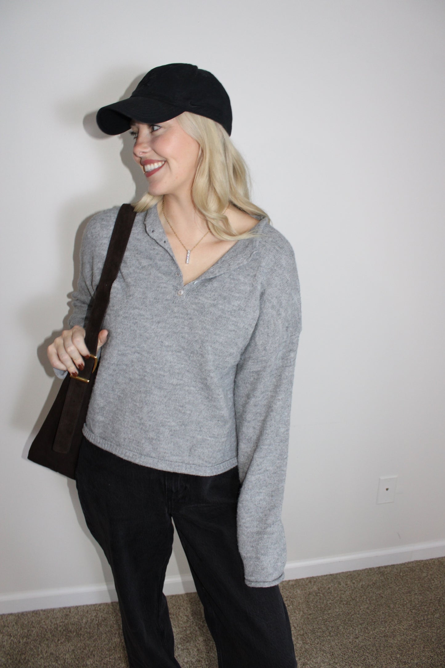 Henley everything sweater