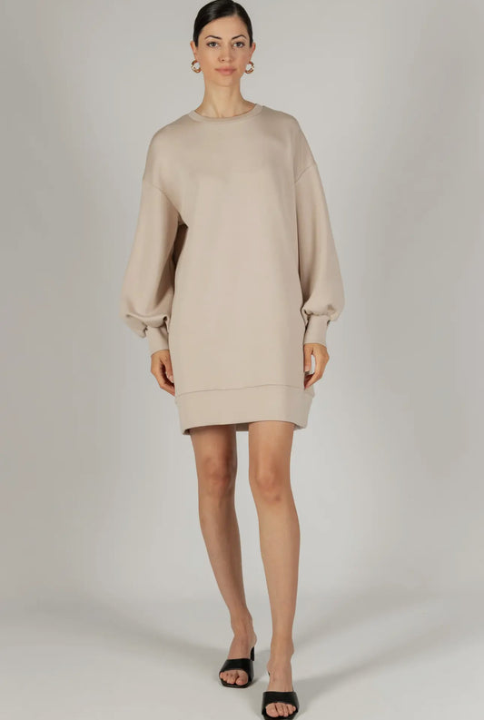 Taupe pullover dress