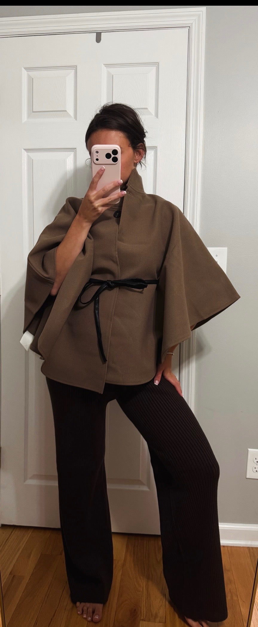 Belted cape