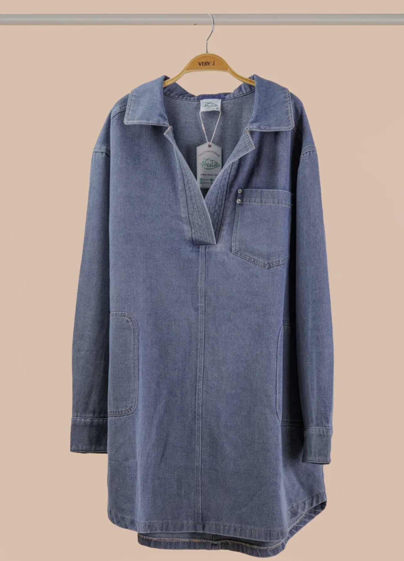 Denim tunic