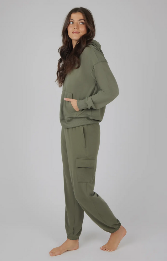 Olive green jogger set