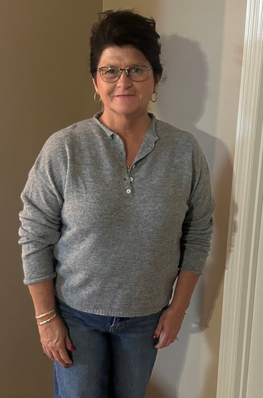 Henley everything sweater