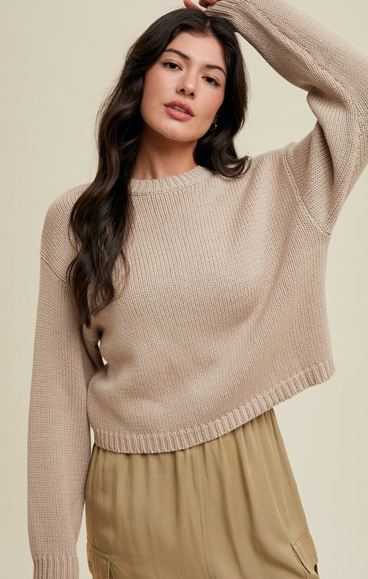 Stone knit sweater