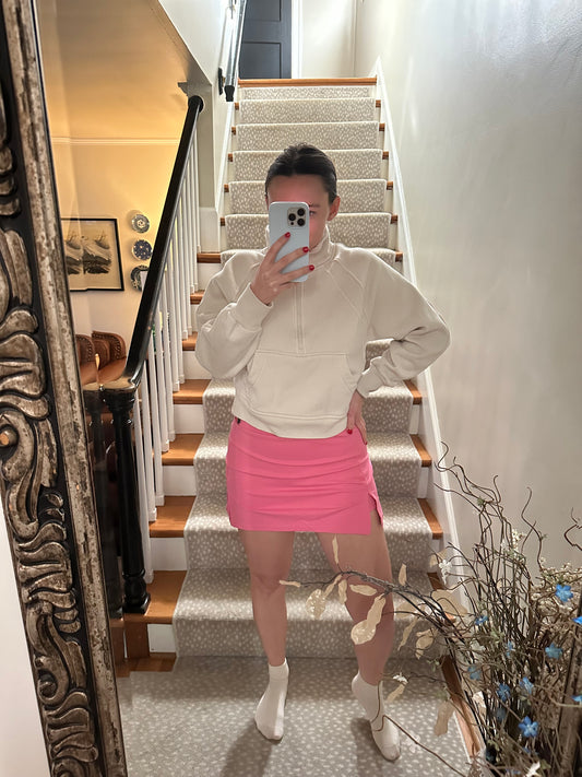 Pink athletic skort