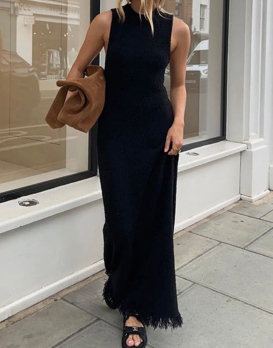Fringe maxi dress