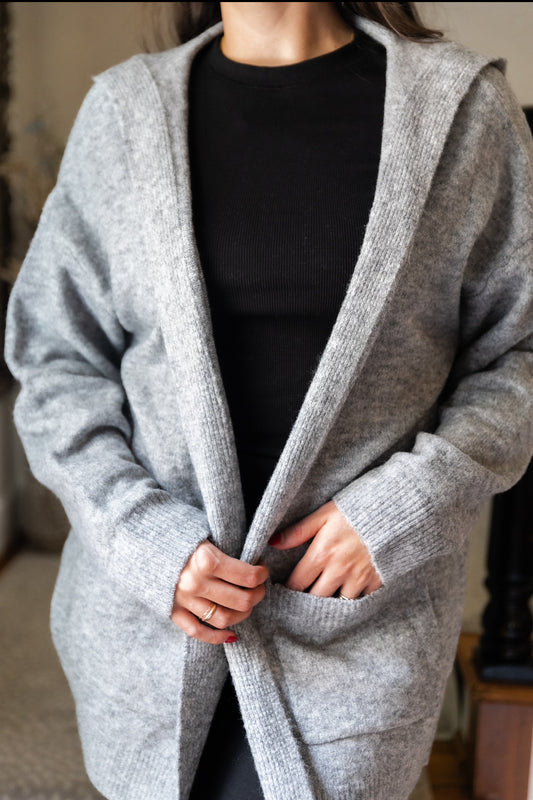 Cozy grey cardigan