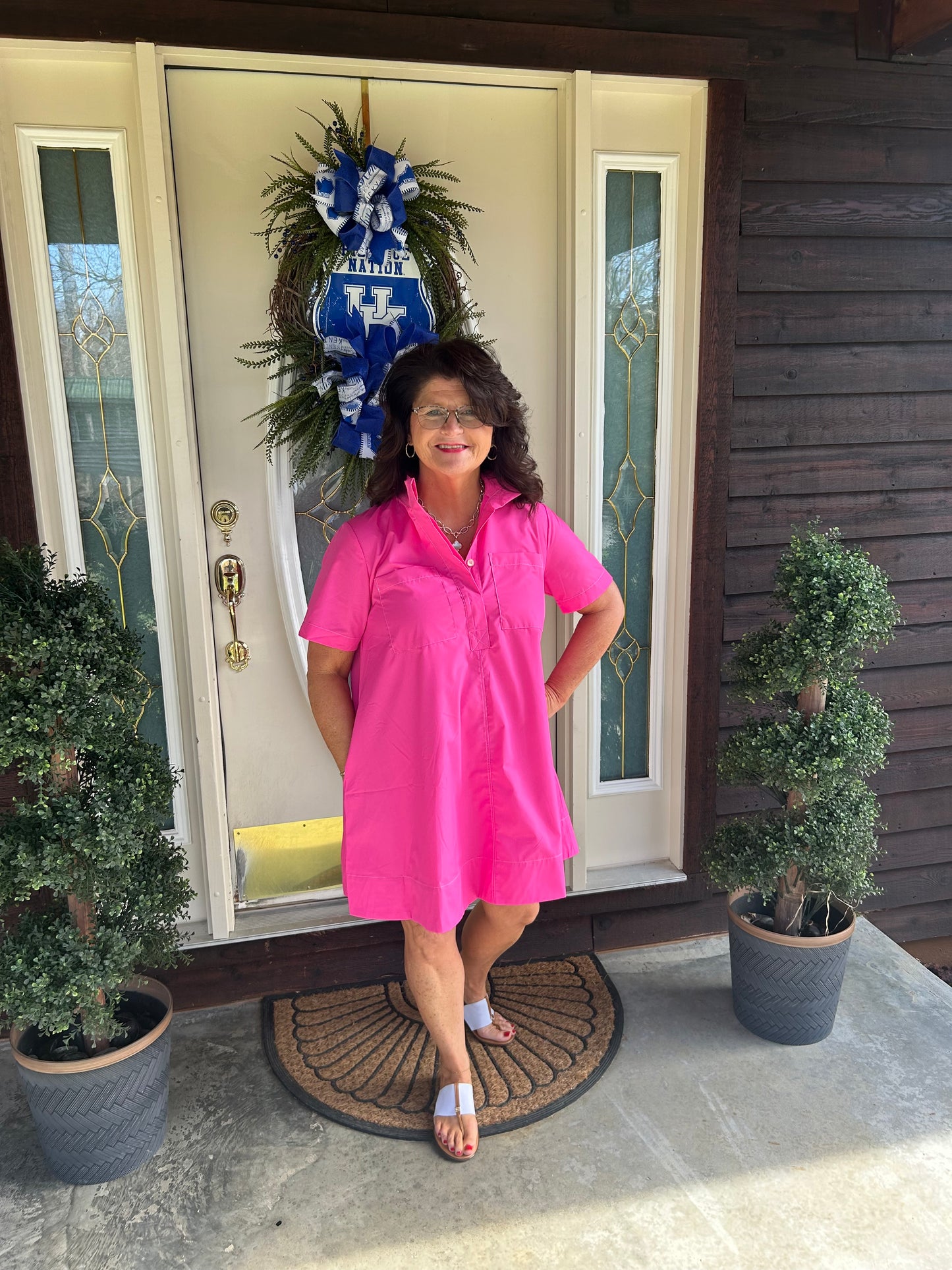Tammy dress in hot pink