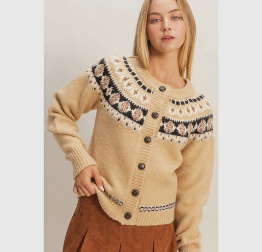 Autumn leaves cardigan