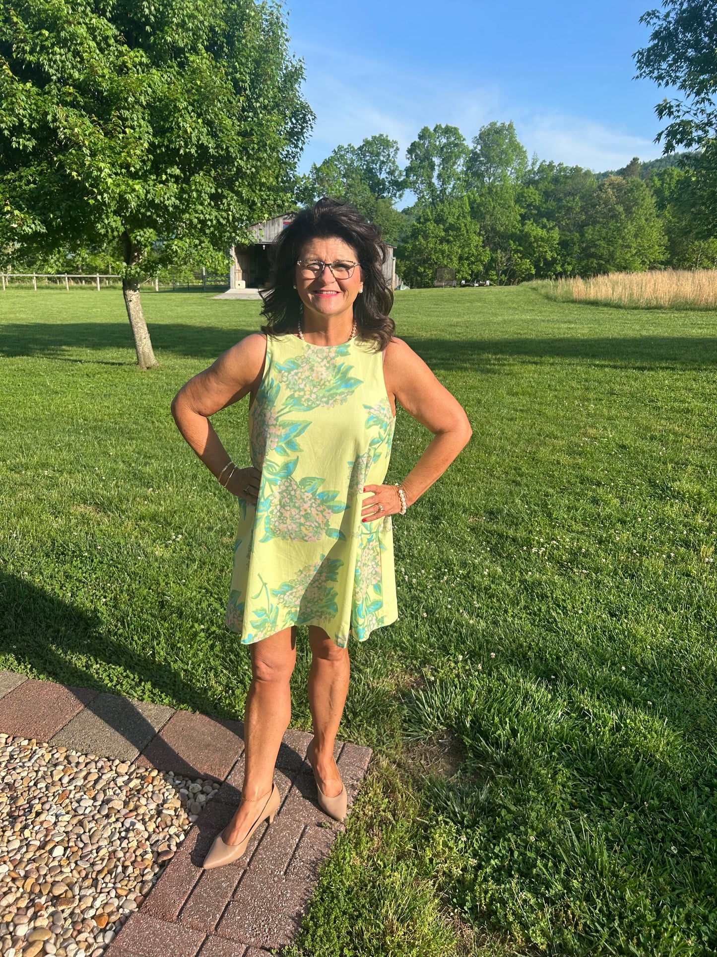 Here comes the sun mini dress