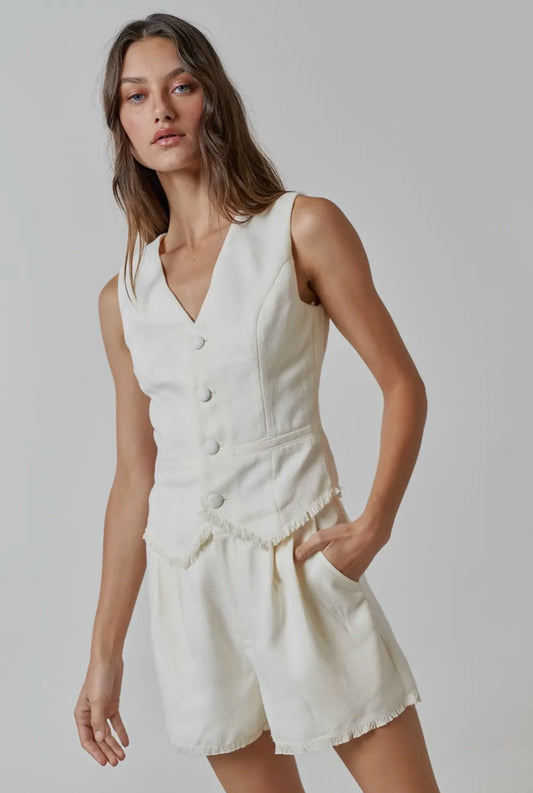 Frayed hem set