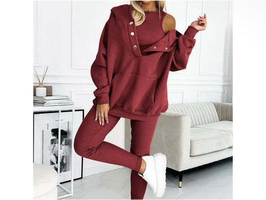3 piece red set